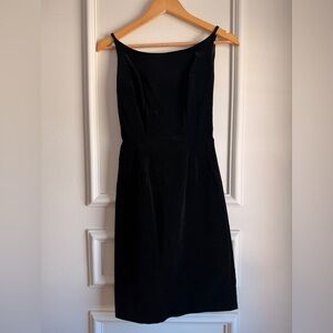RARE Joan Miller Black Velvet Dress